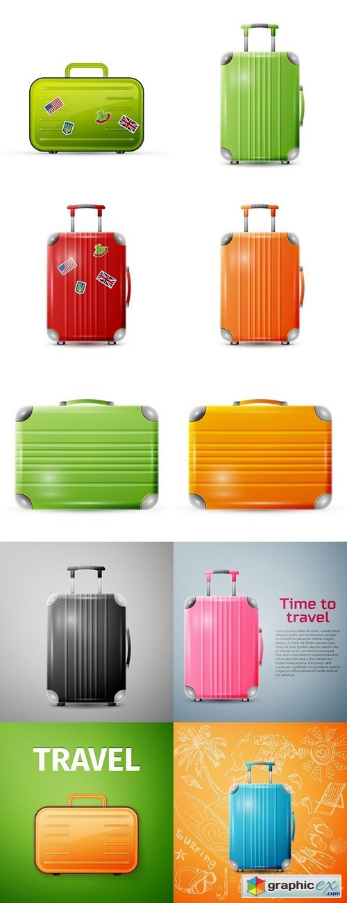 Large polycarbonate suitcase