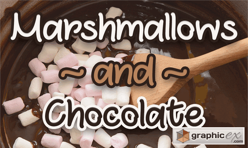 Marshmallows and Chocolate font