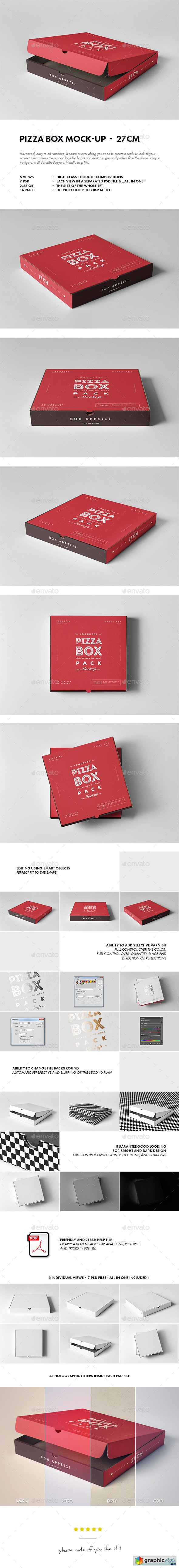27 Pizza Box Mock-up