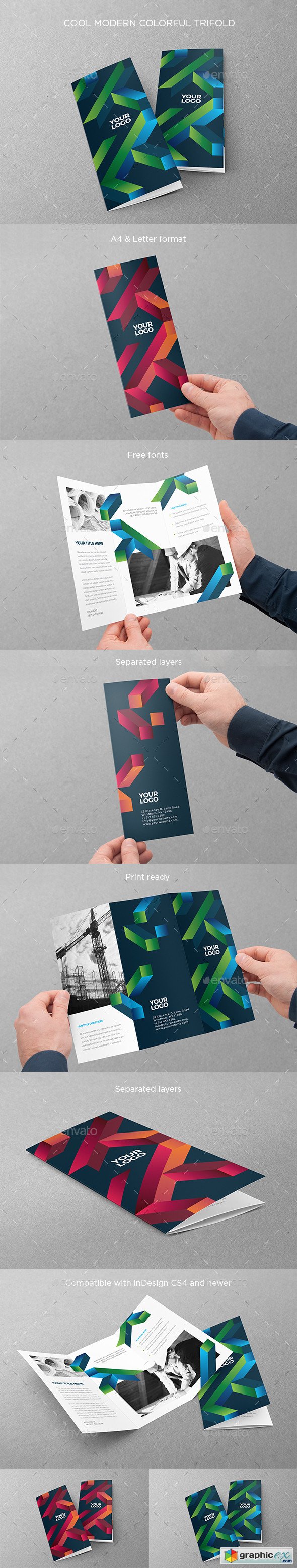 Cool Modern Colorful Trifold