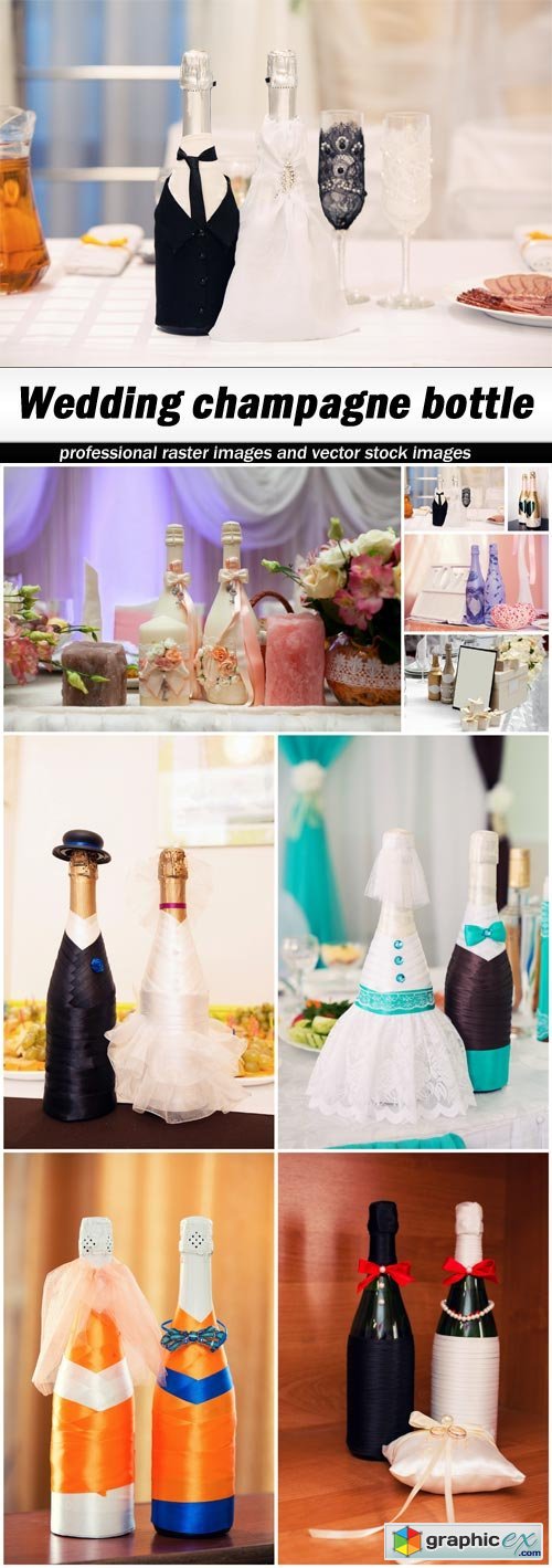Wedding champagne bottle - 9 UHQ JPEG