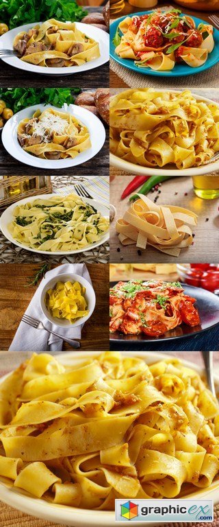 Pasta Pappardelle - 9 x JPEGs