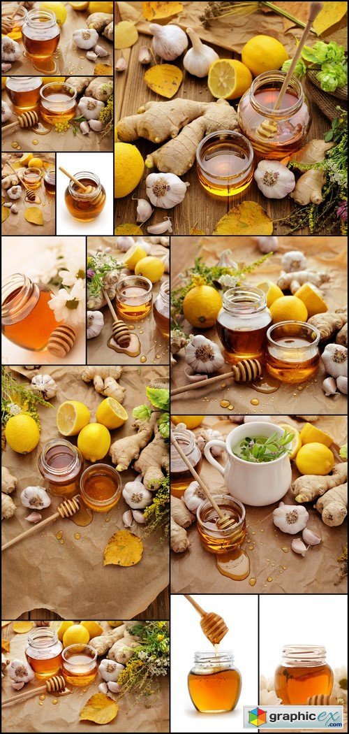 Honey, ginger, garlic, lemon 13X JPEG
