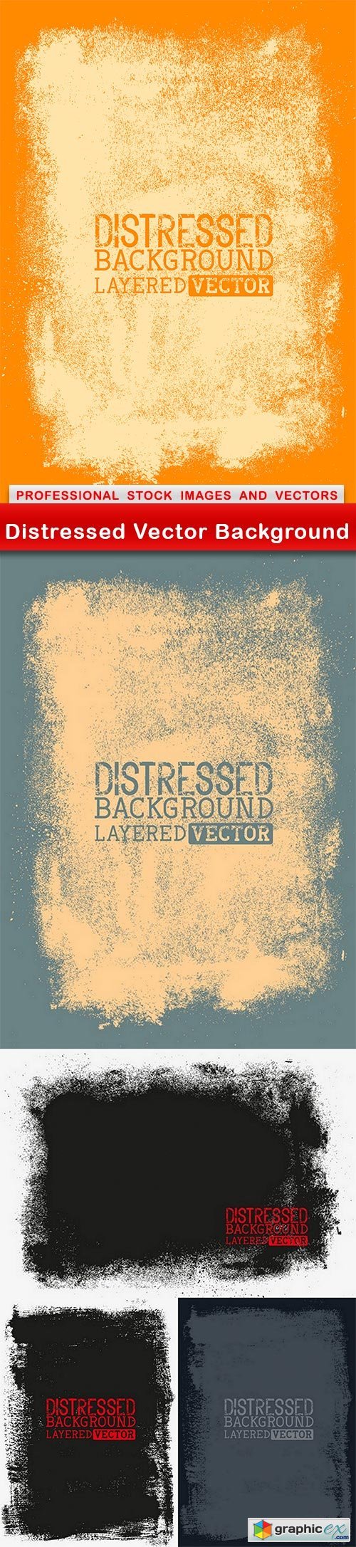Distressed Vector Background - 5 EPS
