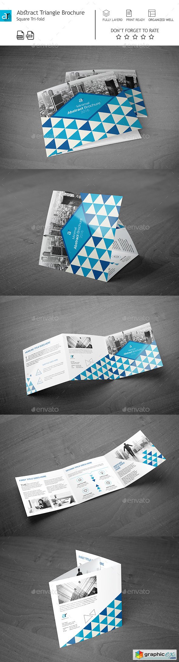 Tri-Fold Minimal Abstract Square Brochure