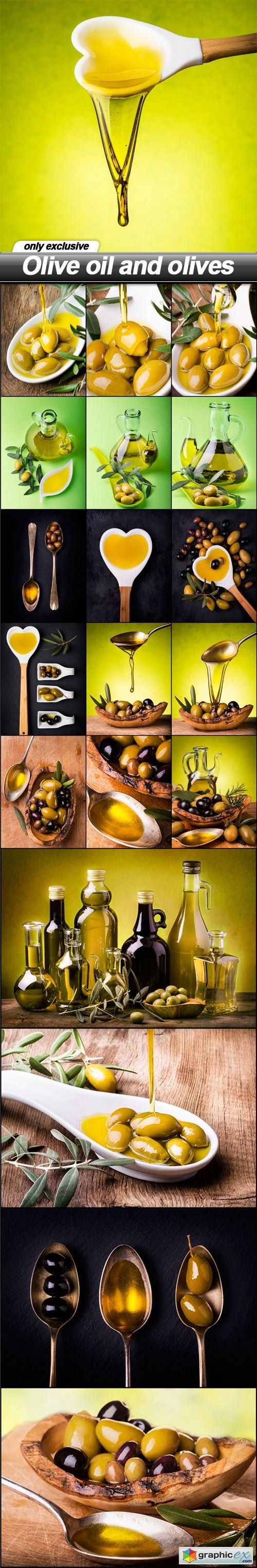 Olive oil and olives - 20 UHQ JPEG