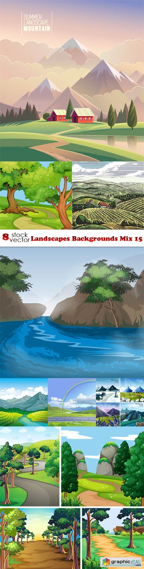 Landscapes Backgrounds Mix 15