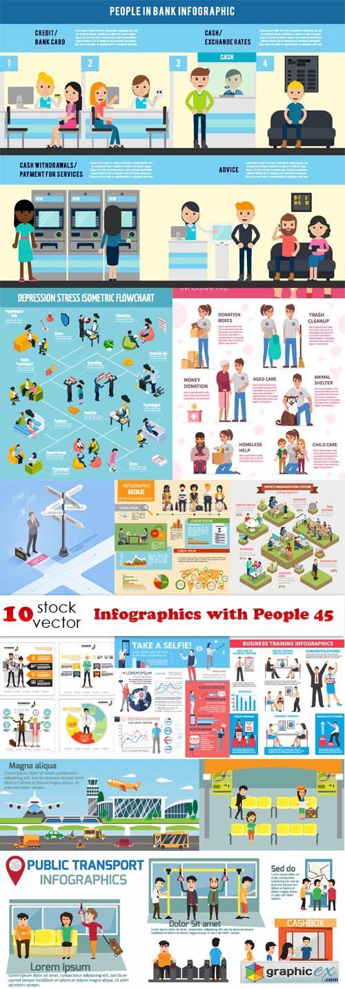 Infographics with People 45