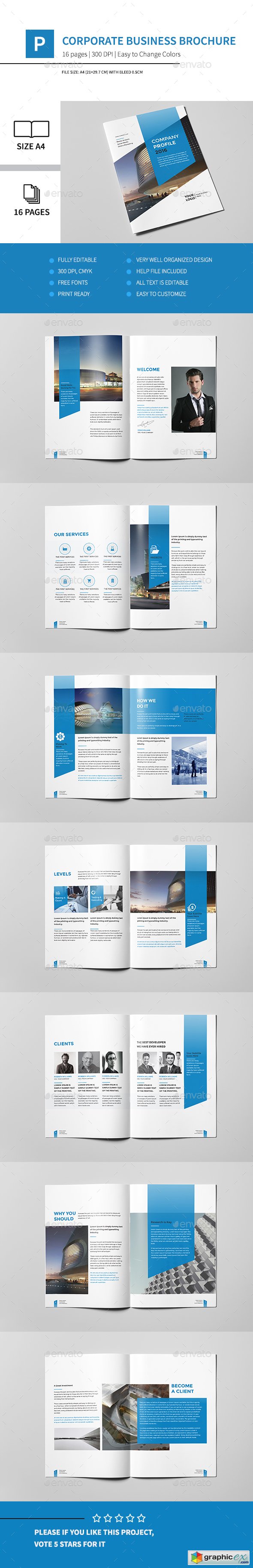 Corporate Business Brochure 16 Pages A4 14539762