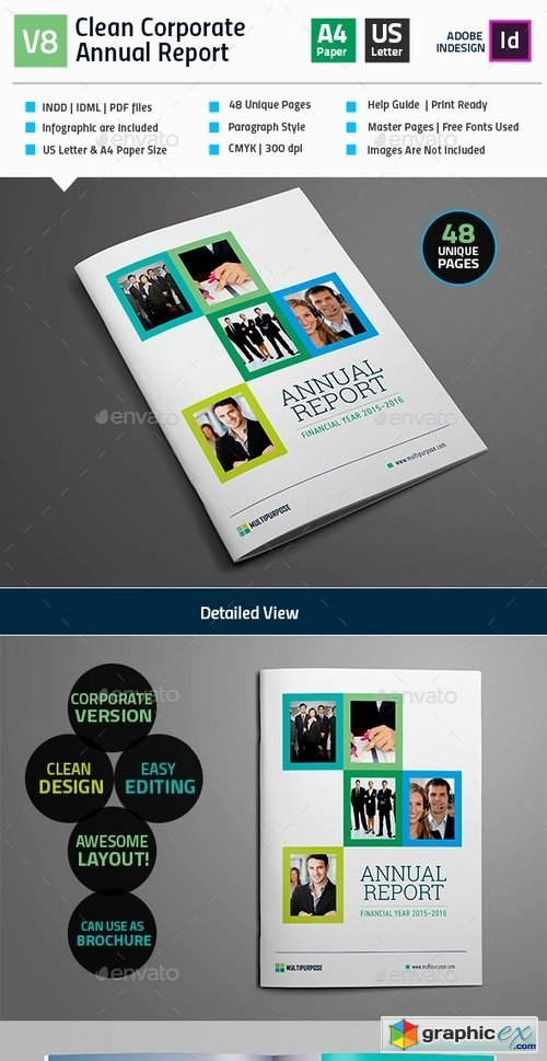 Clean Annual Report Brochure_Indesign Layout_V8