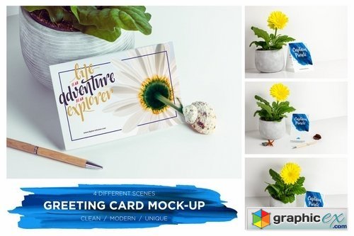 Greeting Card Invitation Mock-up