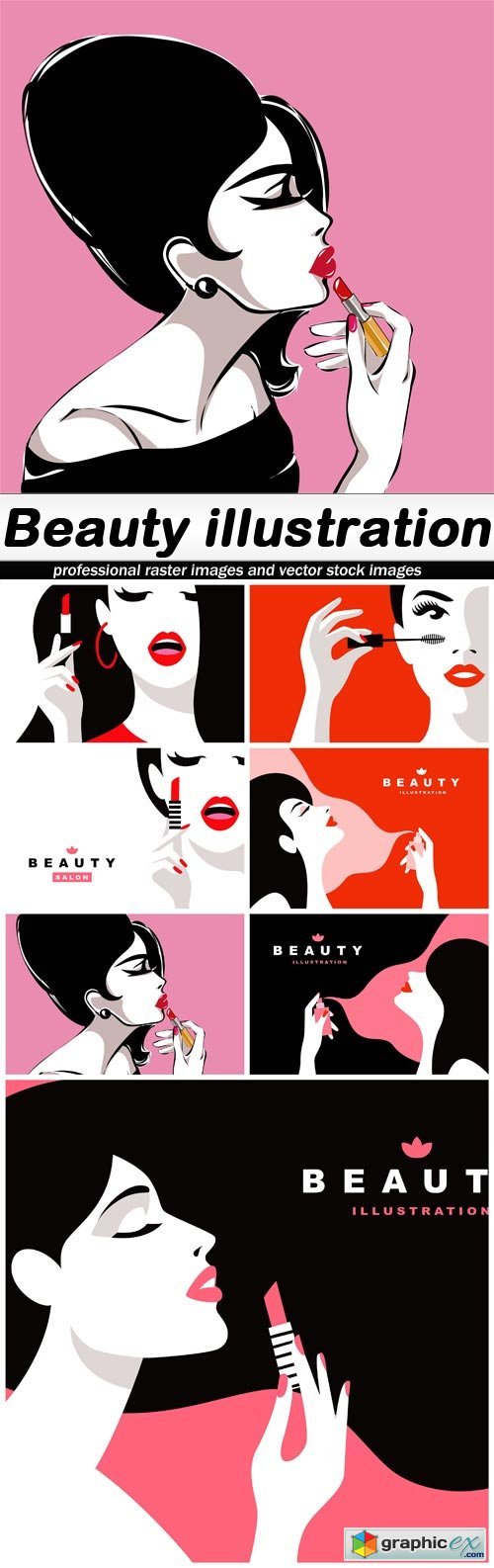 Beauty illustration - 7 EPS
