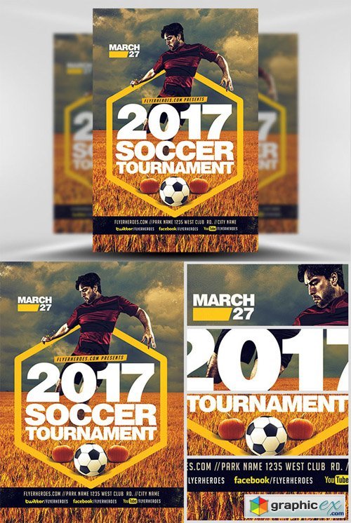 2017 Soccer Tournament Flyer Template