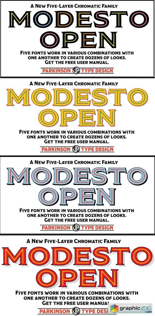 Modesto Open Font Family