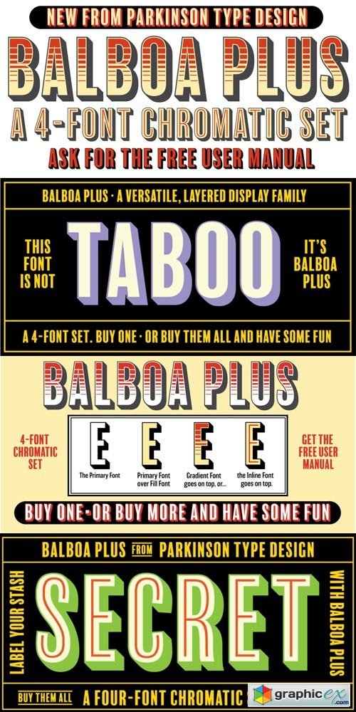 Balboa Plus Font Family
