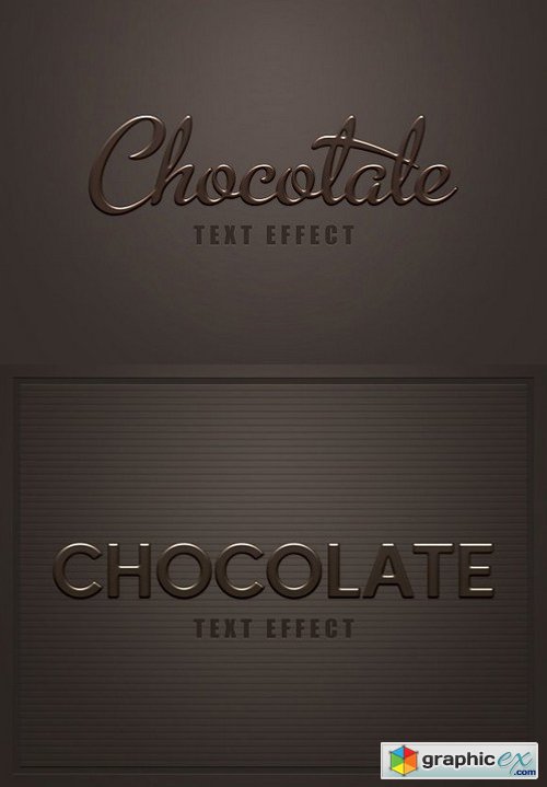 Dark Chocolate Text Effect