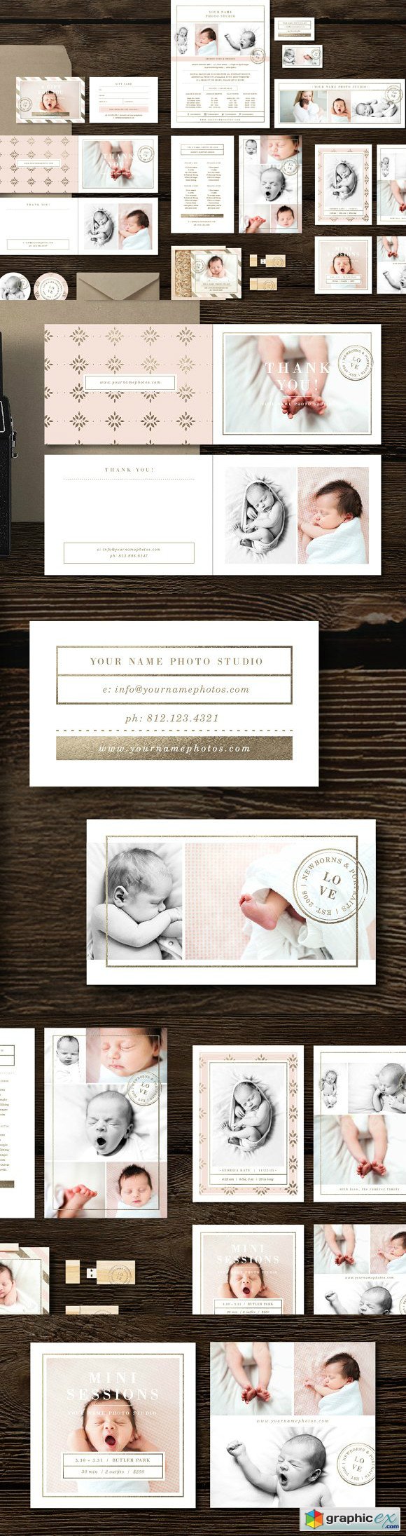 Newborn Photographer Marketing Set