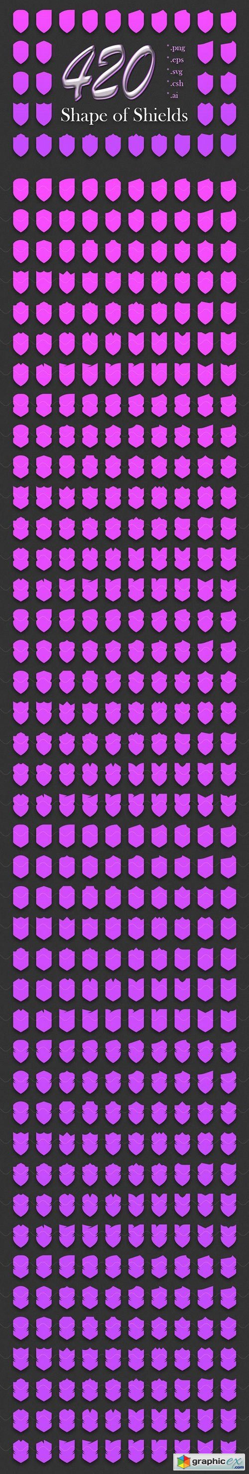 420 Shapes of Shields