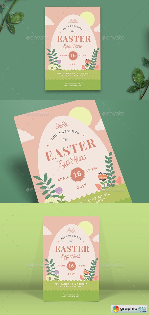 Easter Egg Hunt Flyer 19560402