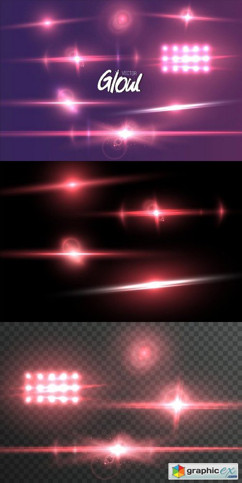 Vector Lens Flare Glow Effect