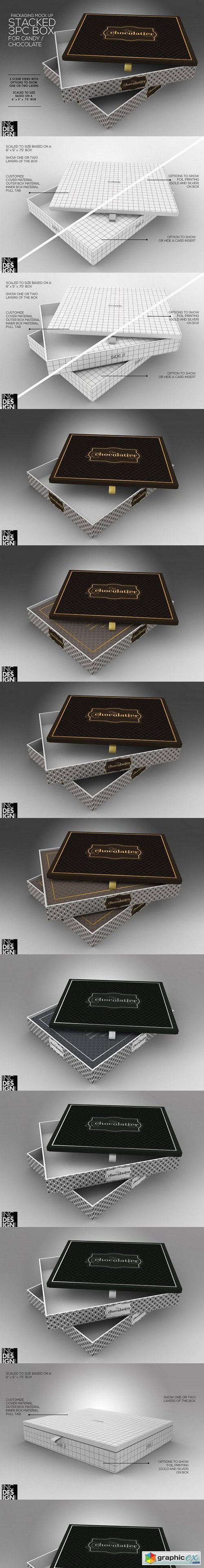 Stacked 3pc Box Mock Up