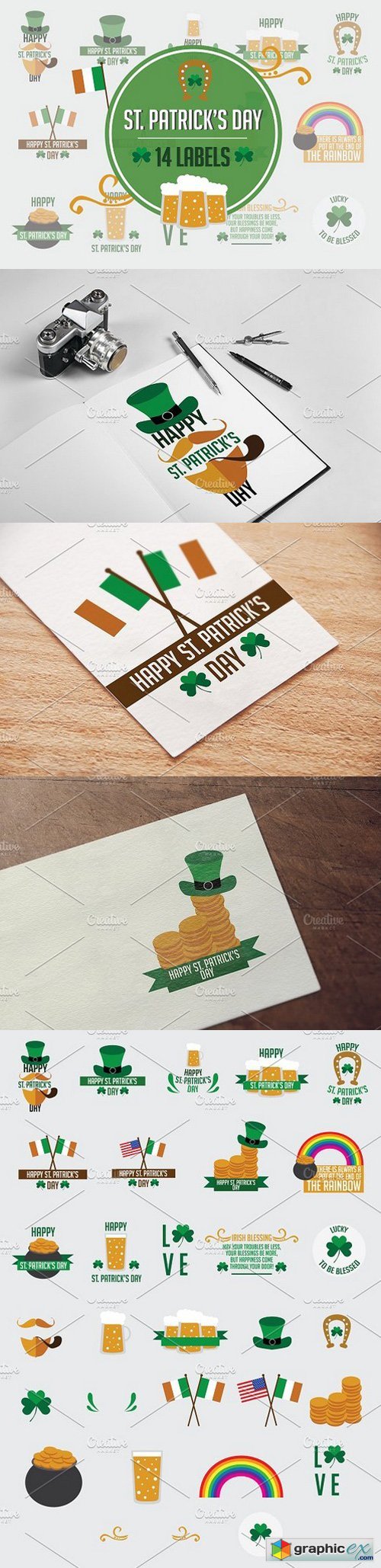 14 Labels: St. Patrick's Day