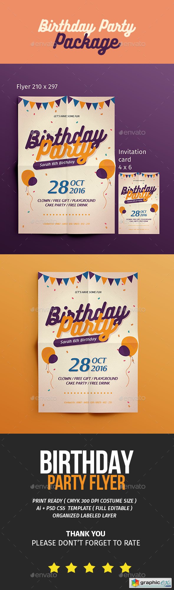 Birthday Flyer + Invitation