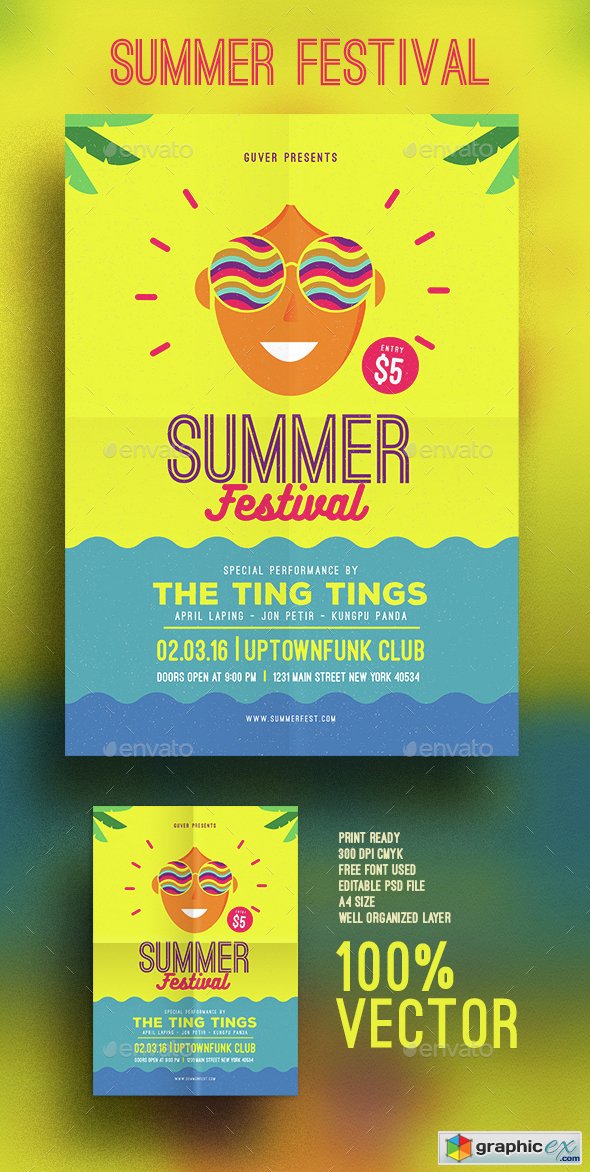 Summer festival flyer