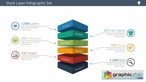 Stack Layer Infographic Set Vol 1