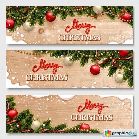Chistmas Banners Set