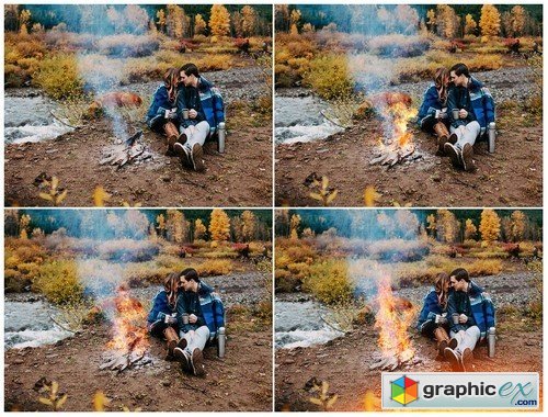 Fire and Sparks Photoshop Overlays