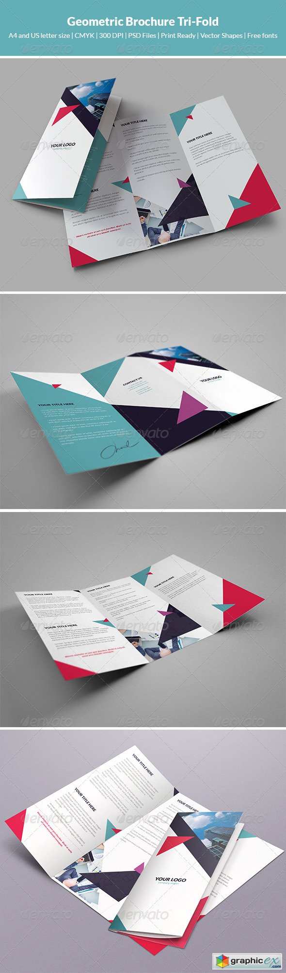 Geometric Brochure Tri-Fold