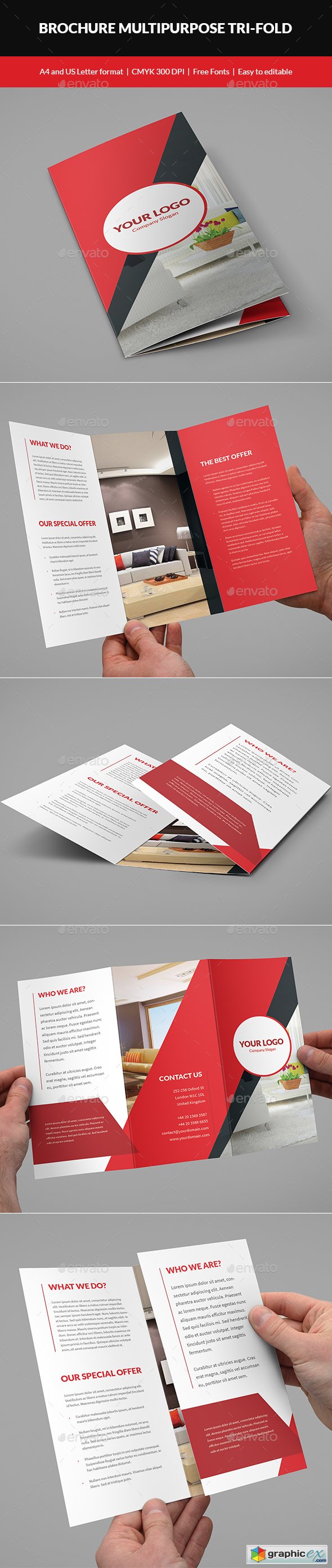 Brochure Multipurpose Tri-Fold