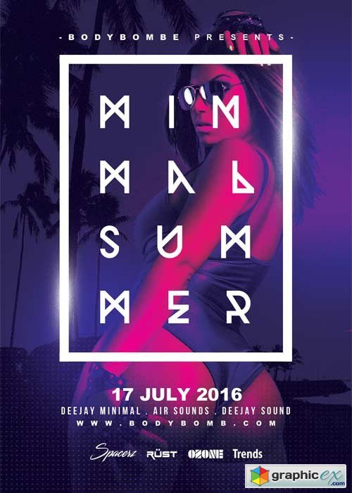 Minimal Summer V17 Flyer Template