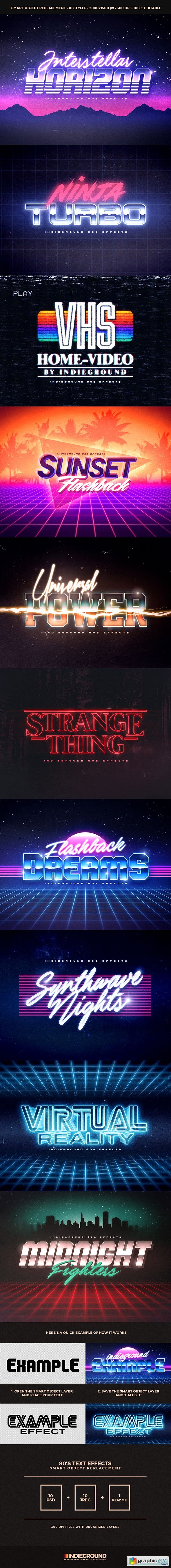 80s Text Effects 19619387