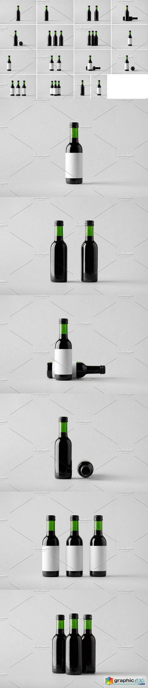 Wine Bottle Mock-Up Photo Bundle