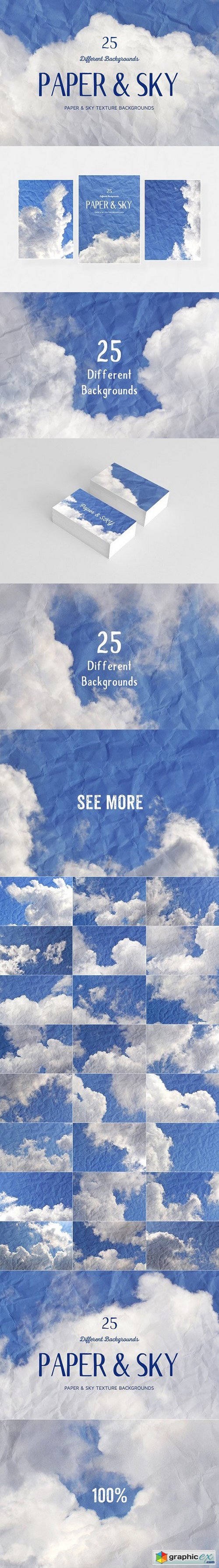 25 Paper & SKY Backgrounds