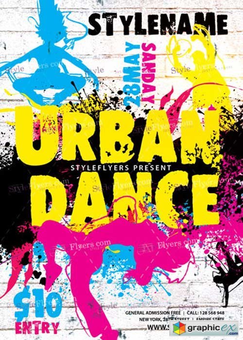 Urban Dance V19 PSD Flyer Template