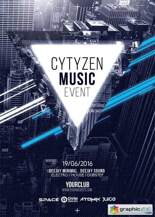 Citizen Music V11 Flyer Template