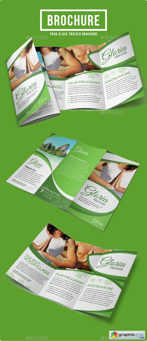 Yoga Class Brochure Template