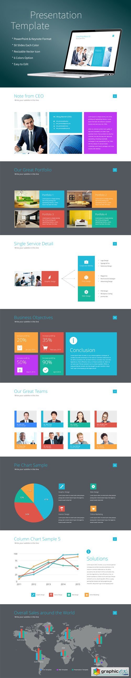 Modern & Clean Style Presentation Templates for Powerpoint & Keynote