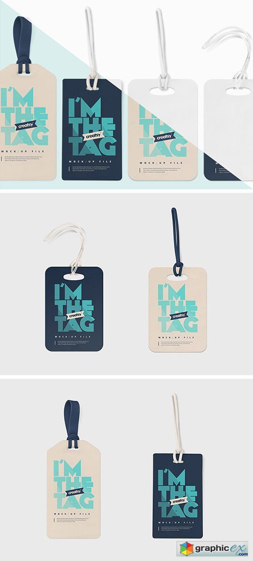PSD Mock-Up - Luggage Diaper Tag