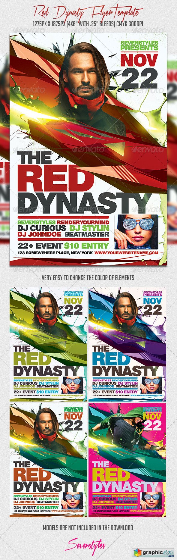 Graphicriver Red Dynasty Flyer Template