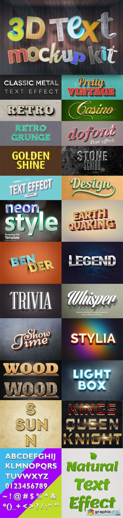 22 Photoshop Text Effects to Create Easy Text Styles