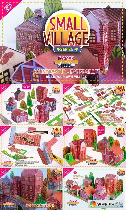 Papercraft Set - Build Your Village