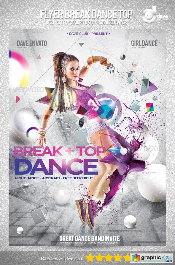 Flyer Break Dance Top Party 4979509