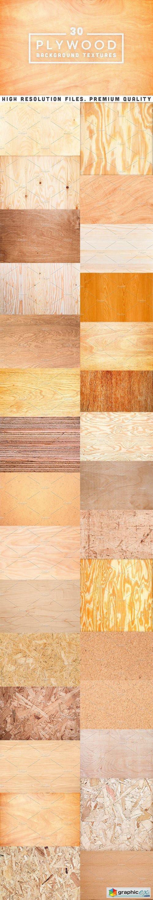 30 Plywood Background Textures