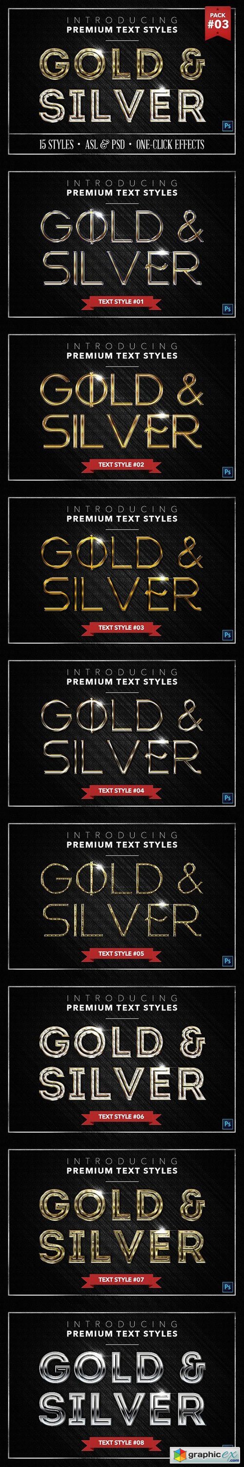 Gold & Silver #3 - 15 Styles