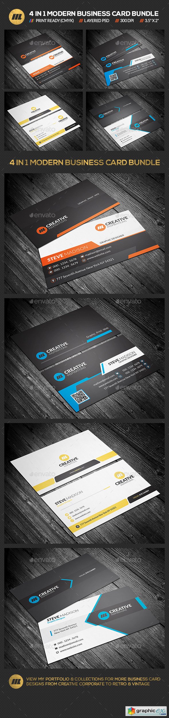4 in 1 Business Card Bundle 01