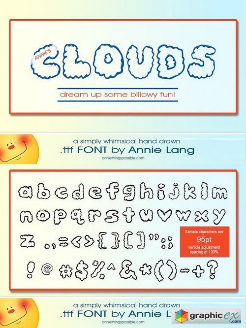 Annie's Clouds Font